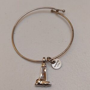 Dune Jewelry Nautical Theme Lighthouse Charm Expandable Bangle Bracelet USA MADE